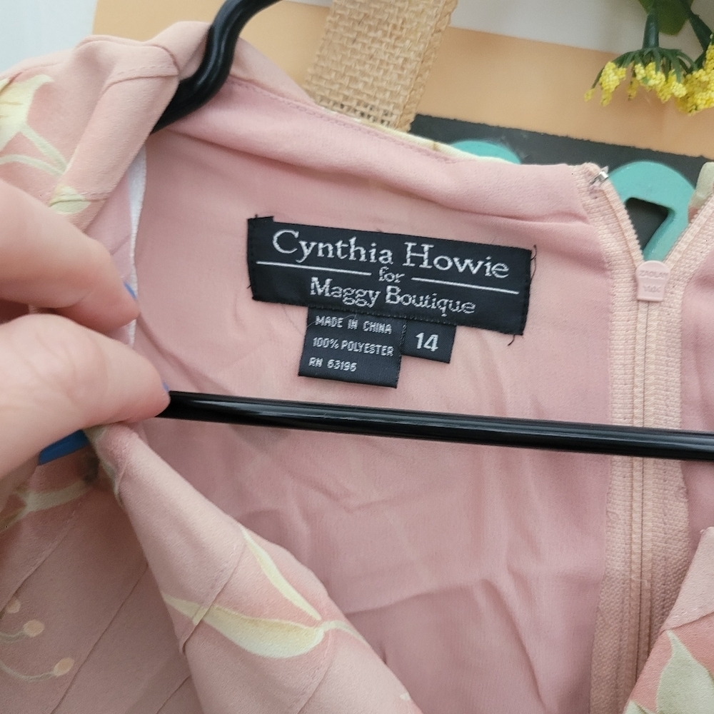 NWT Cynthia Howie for Maggie Boutique Maxi Dress Size 14 NEW Vintage 90s Y2K - Picture 4 of 5